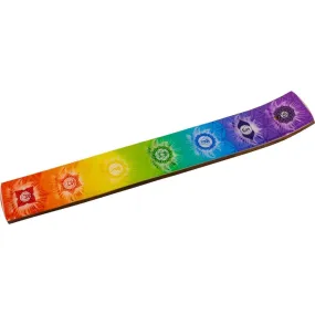 10" Wood Printed Incense Holder - 7 Chakras