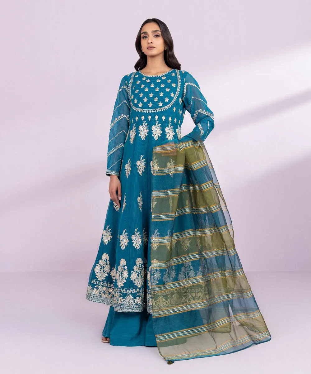 3 Piece - Embroidered Karandi Suit