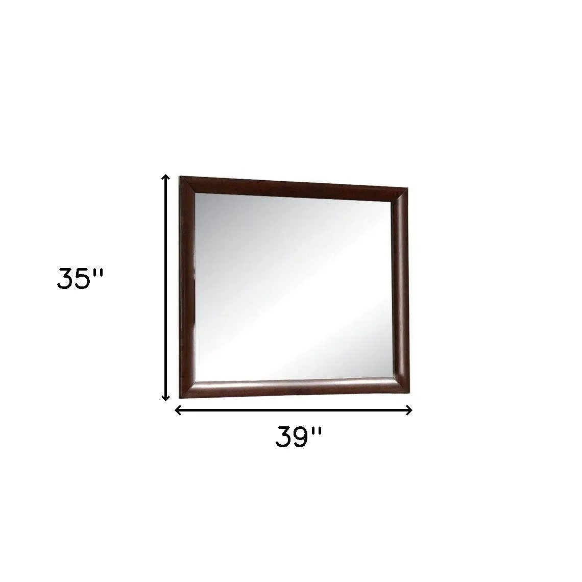 35 Espresso Framed Dresser Mirror