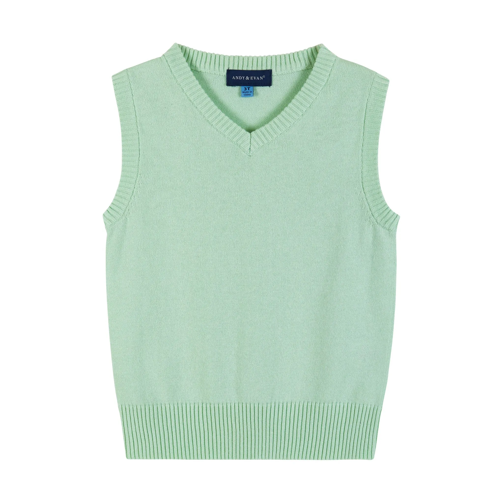 4-Piece Sweater Vest Set | Light Green