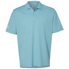 adidas Golf Men's Frost Blue/White Climalite Basic Sport Shirt