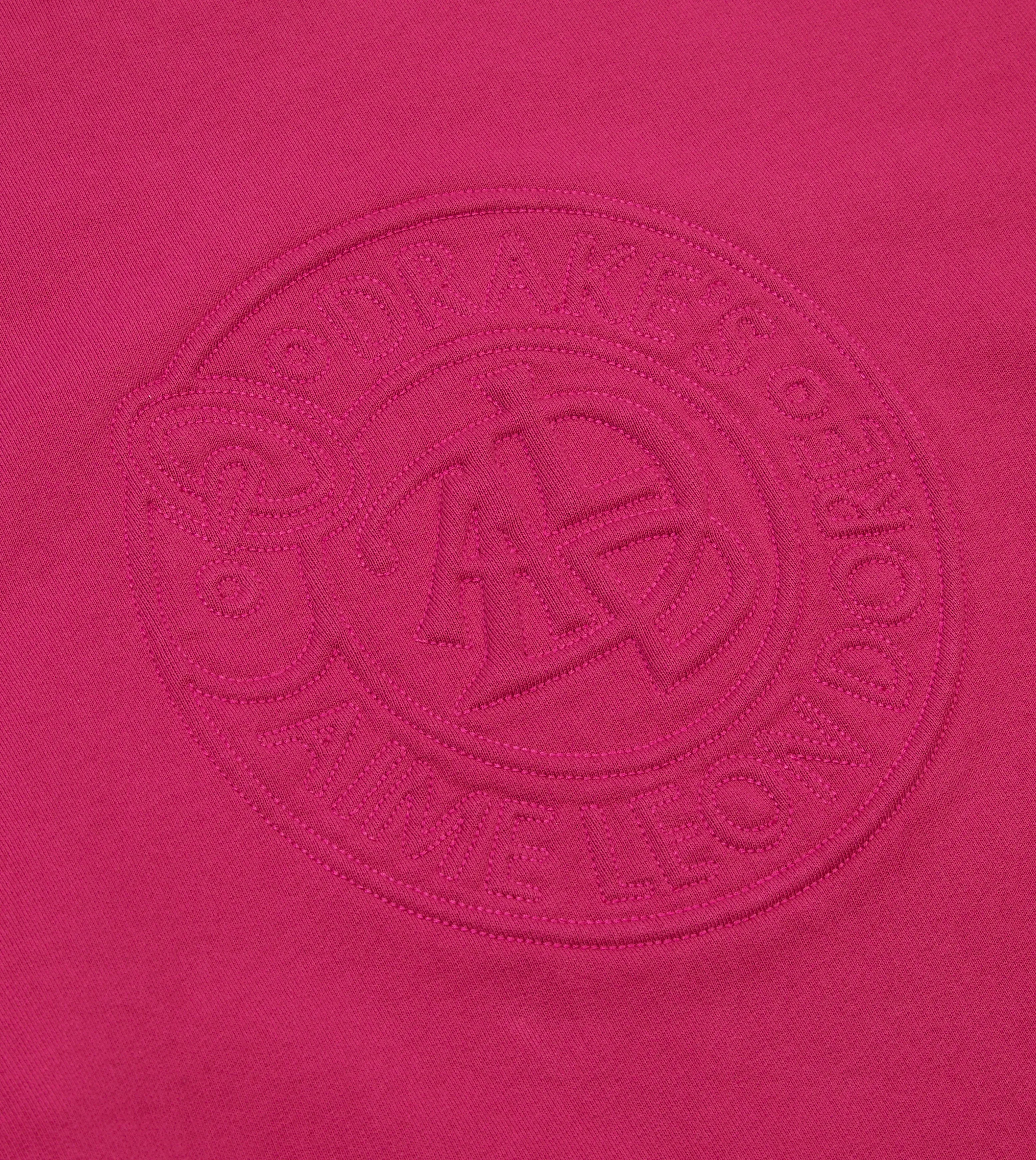 ALD / Drake's Fuchsia Embossed Crewneck Sweatshirt