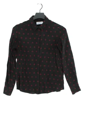 & Other Stories Women's Blouse UK 6 Black 100% Silk