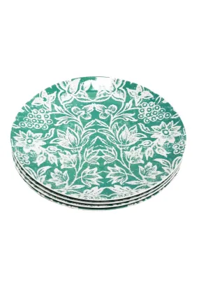 ANNA CHANDLER DINNER PLATE SET SPICE ISLAND VERDIGRIS