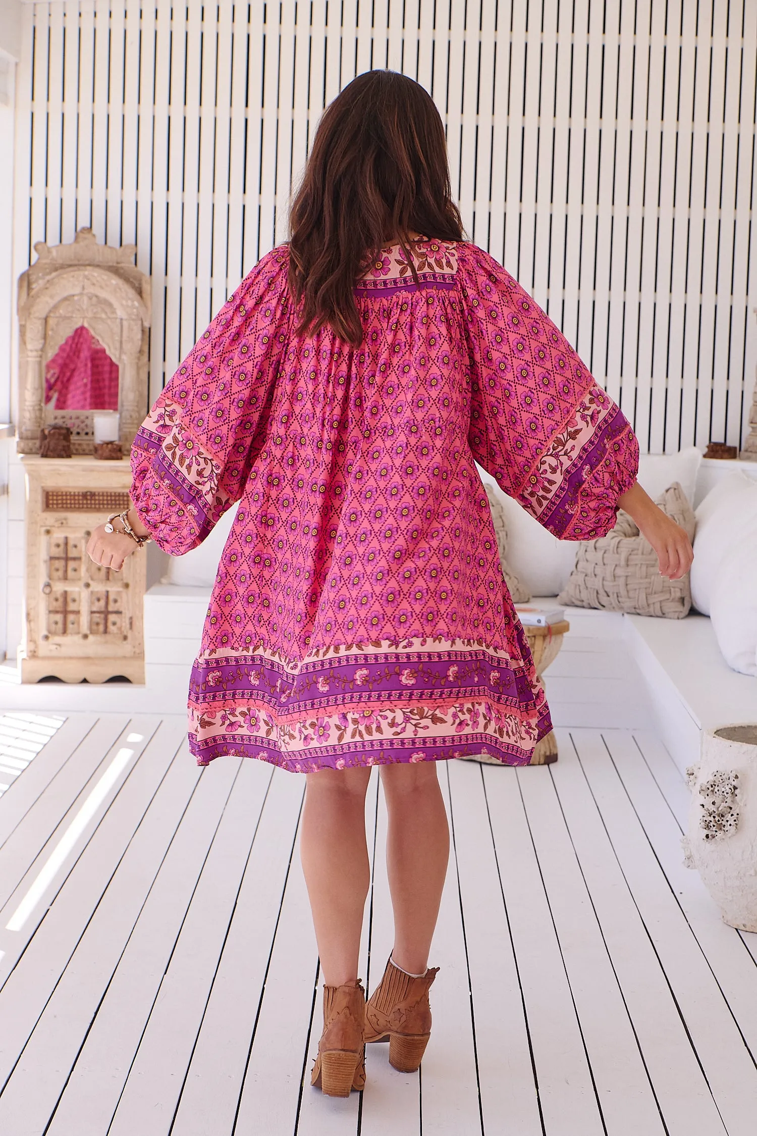 Annabella Mini Dress - Pink/Purple