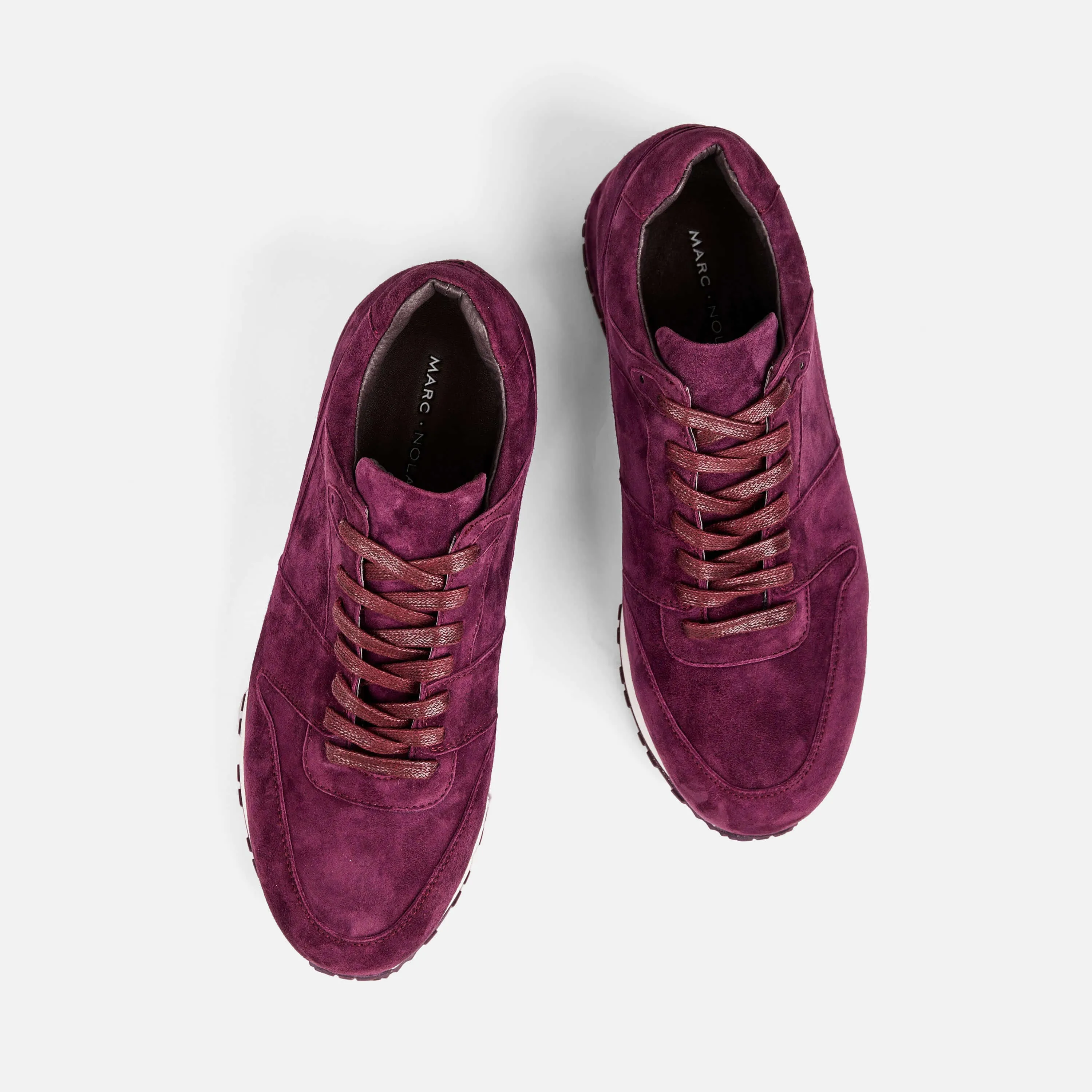 Ash Amethyst Purple Leather Trainers