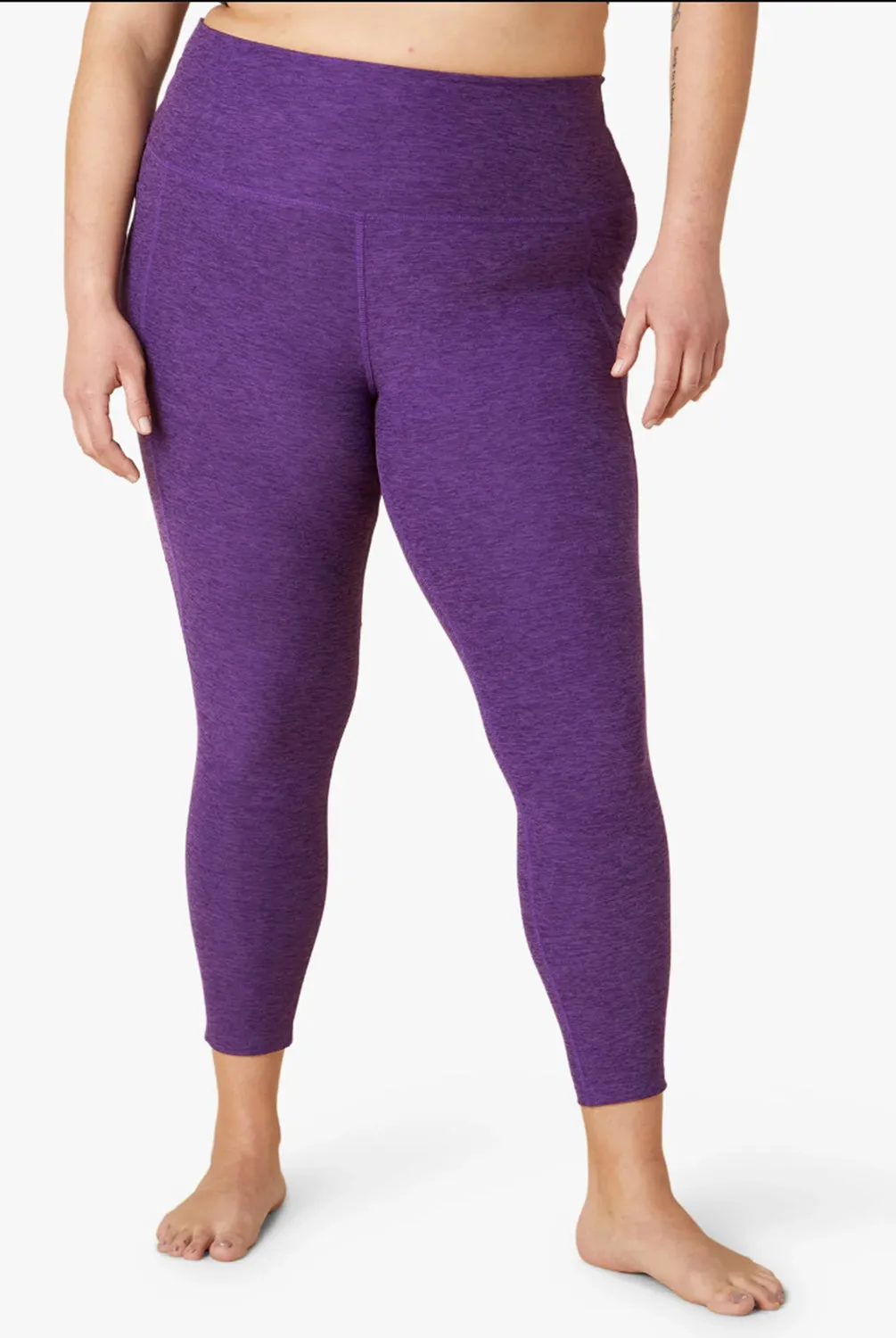 Beyond Yoga Spacedye Out of Pocket High Waisted Midi Legging - Dahlia