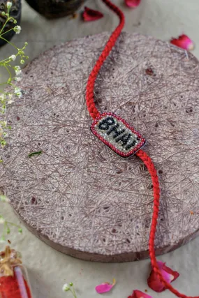 Bhai Bond  Embroidered Rakhi