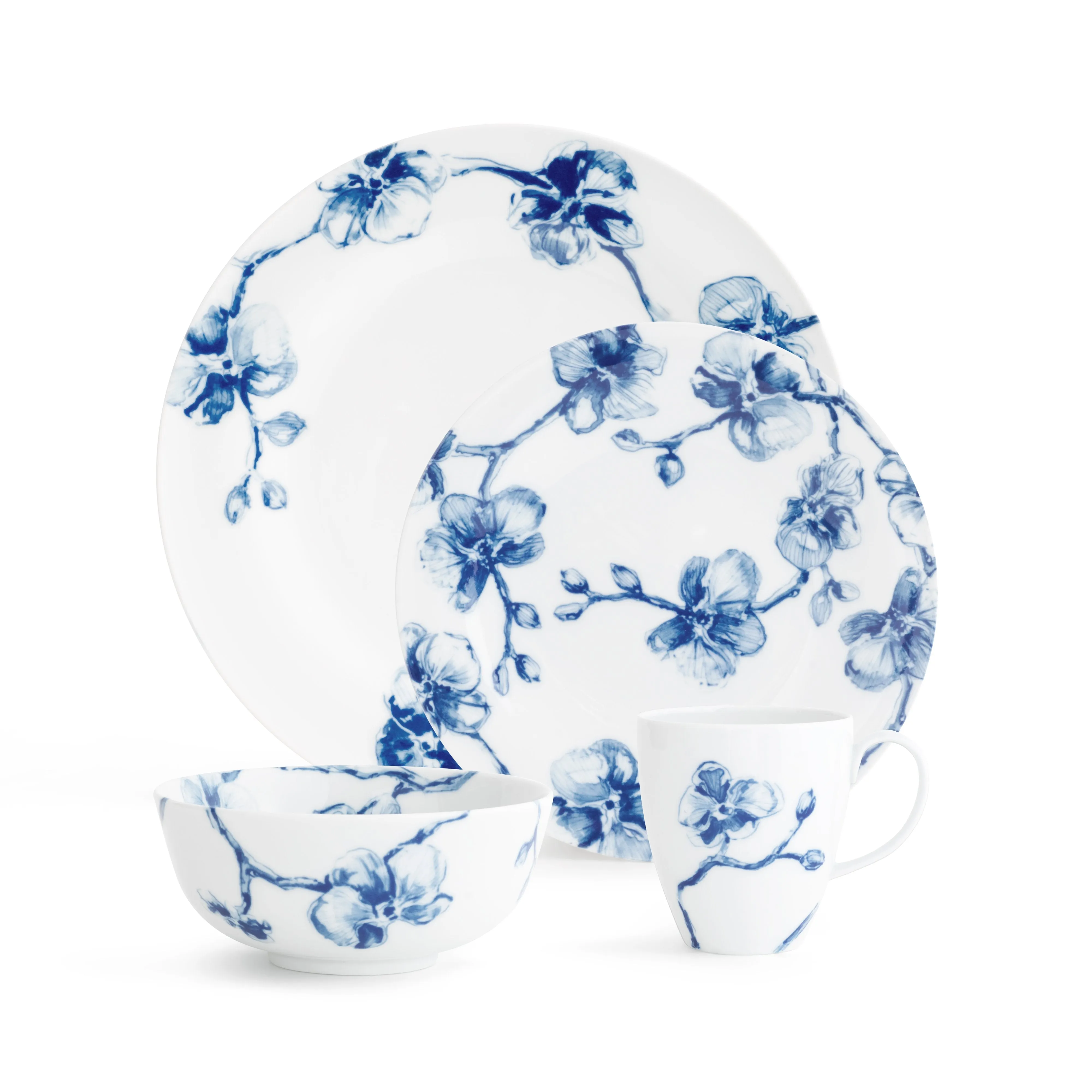 Blue Orchid Dinnerware