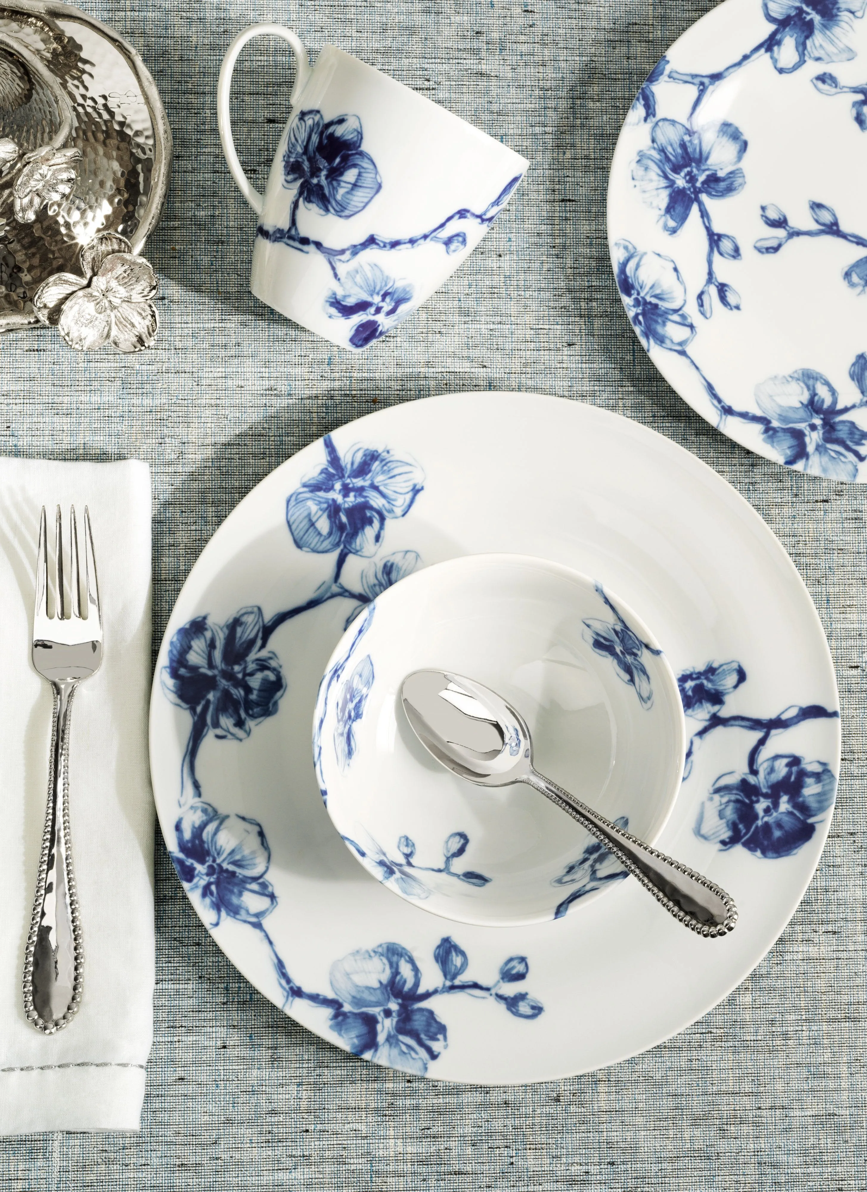 Blue Orchid Dinnerware