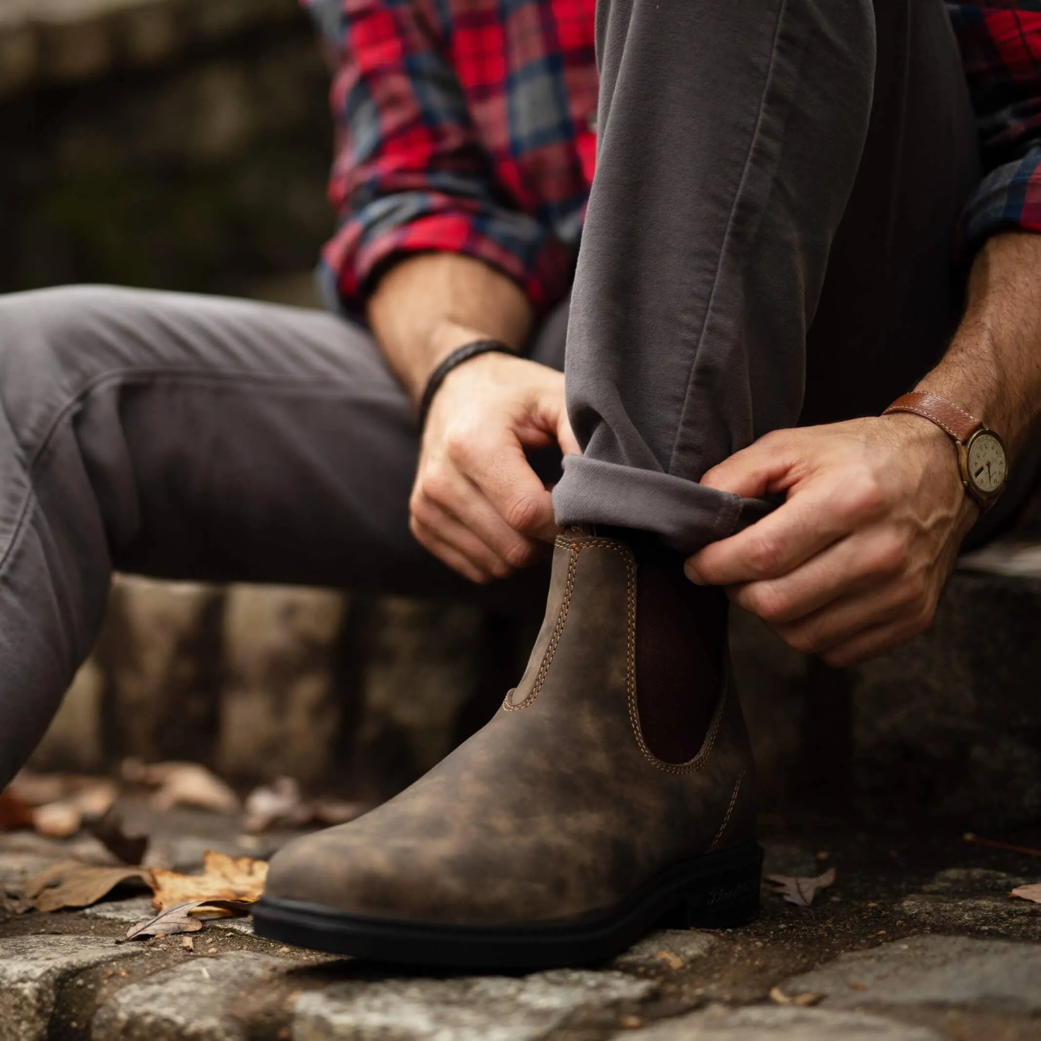 Blundstone Rustic Brown Dress Chelsea Boot