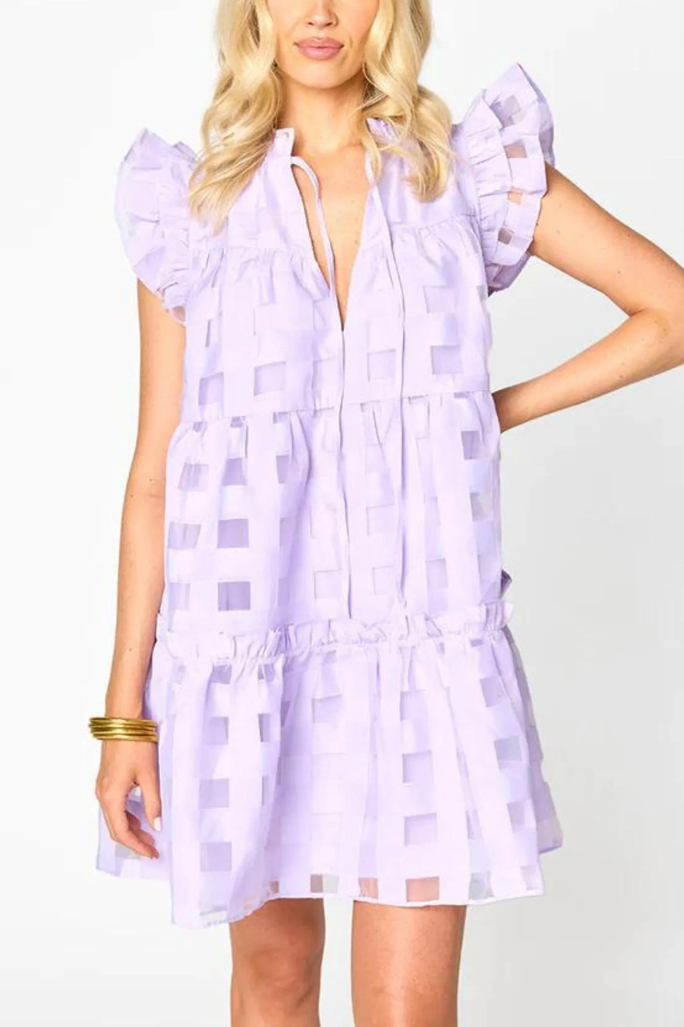 Buddy Love: Aubrey Dress in Lilac