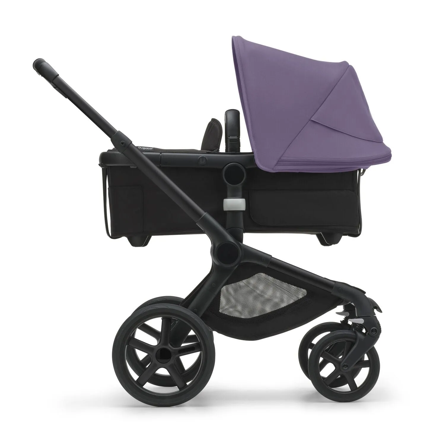 Bugaboo Fox 5, Pebble 360 PRO and Base Travel System - Black/Midnight Black/Astro Purple