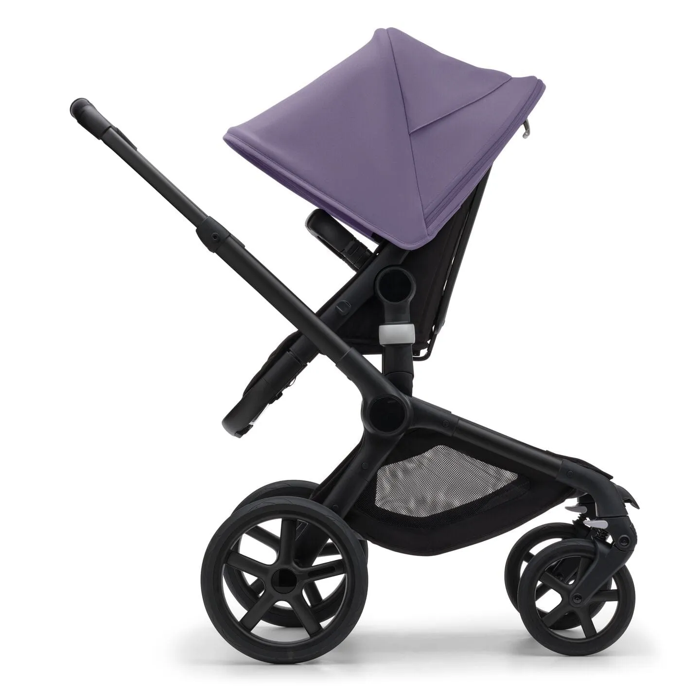 Bugaboo Fox 5, Pebble 360 PRO and Base Travel System - Black/Midnight Black/Astro Purple