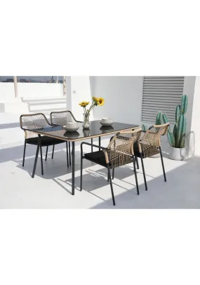 Capri Table & 4 Chair Dining Set