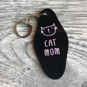 Cat Mom Keychain