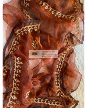 Copper Gota Patti Dupatta