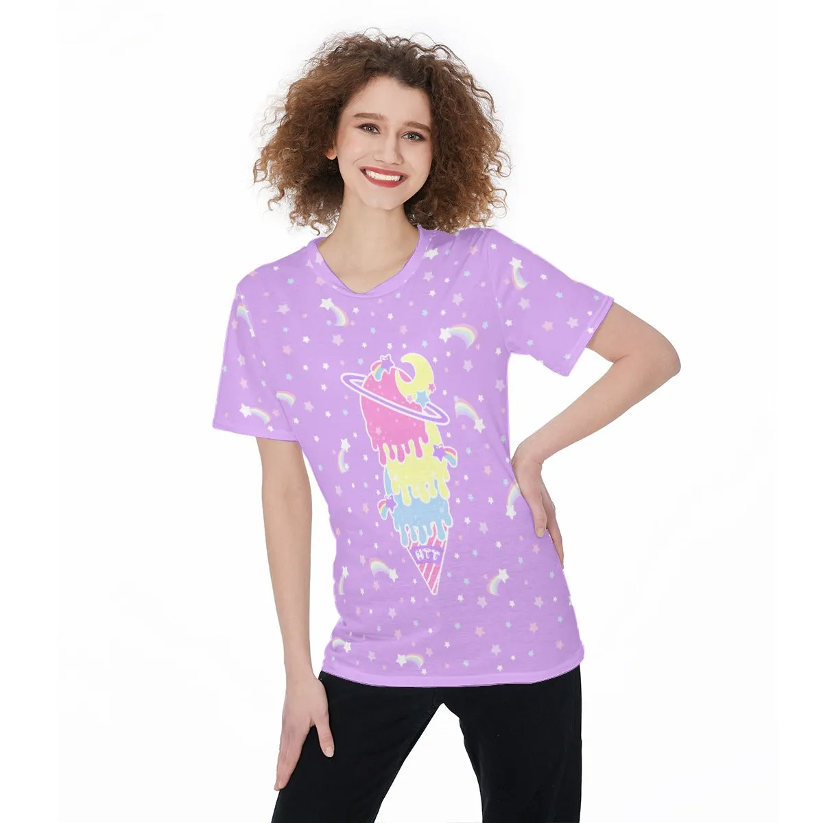 Cosmic Ice Cream Purple Tee