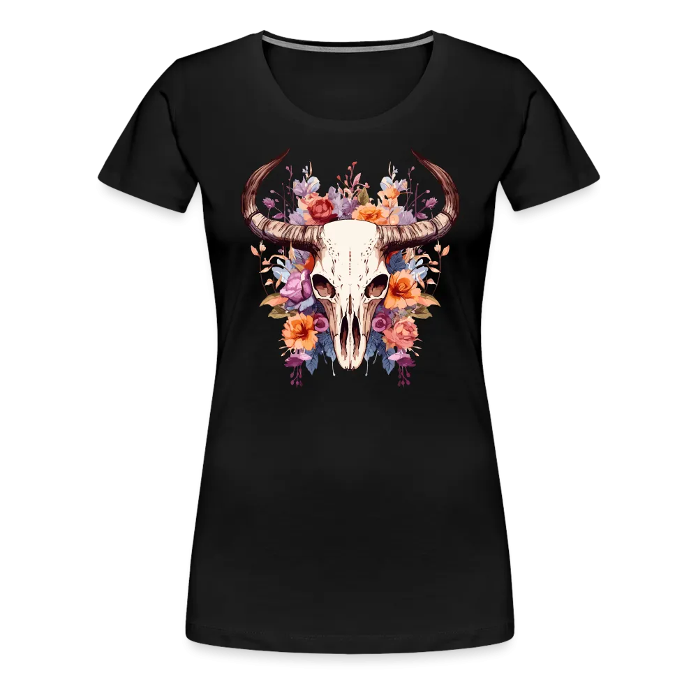 Damen T-Shirt mit Totenkopf Motiv "Boho Skull"