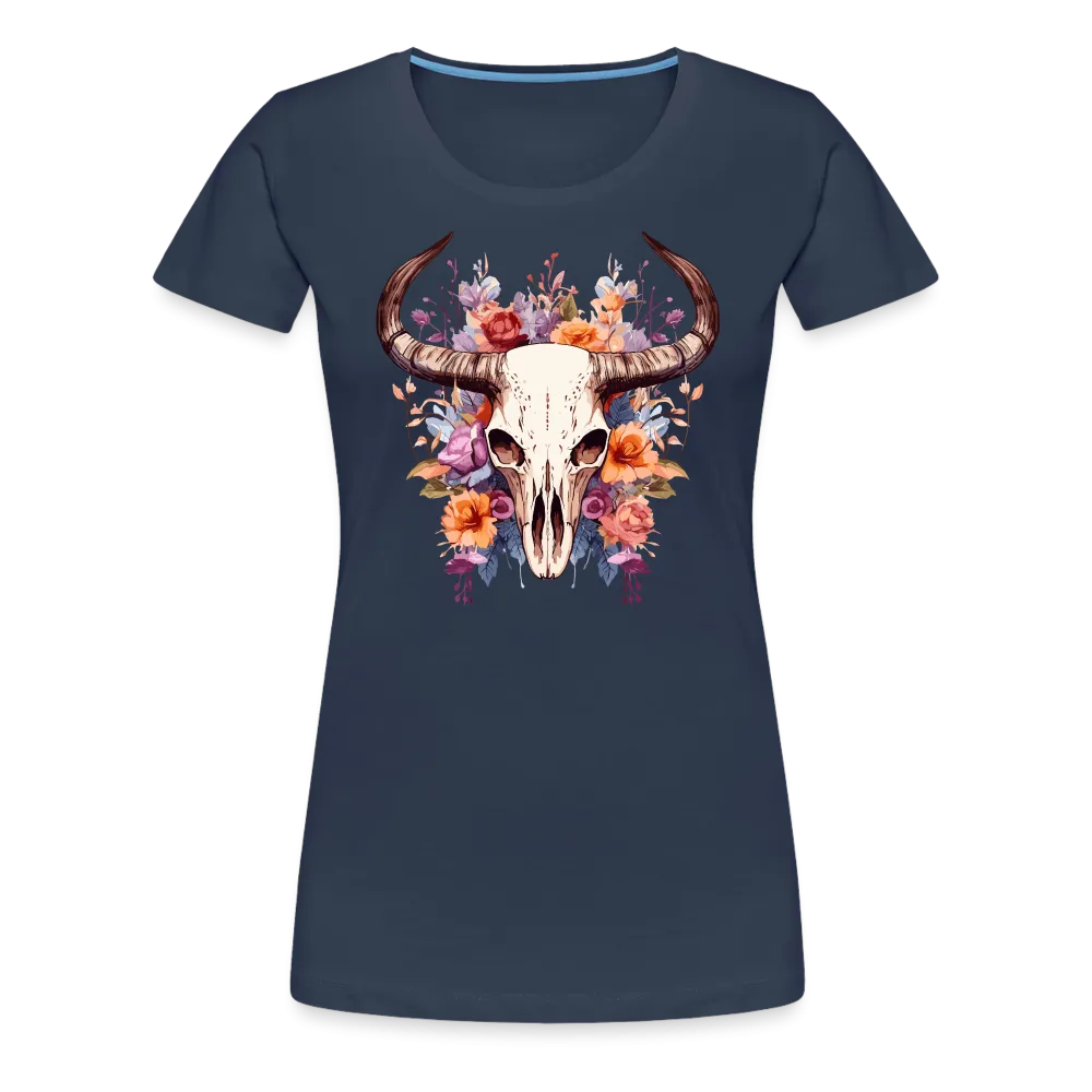 Damen T-Shirt mit Totenkopf Motiv "Boho Skull"