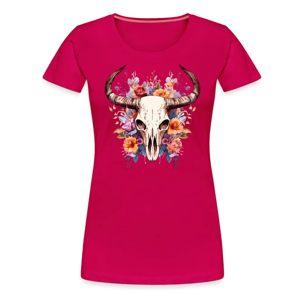 Damen T-Shirt mit Totenkopf Motiv "Boho Skull"