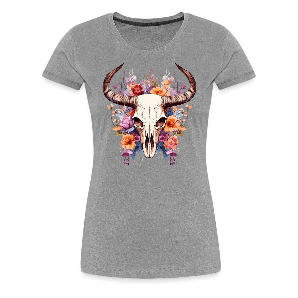 Damen T-Shirt mit Totenkopf Motiv "Boho Skull"