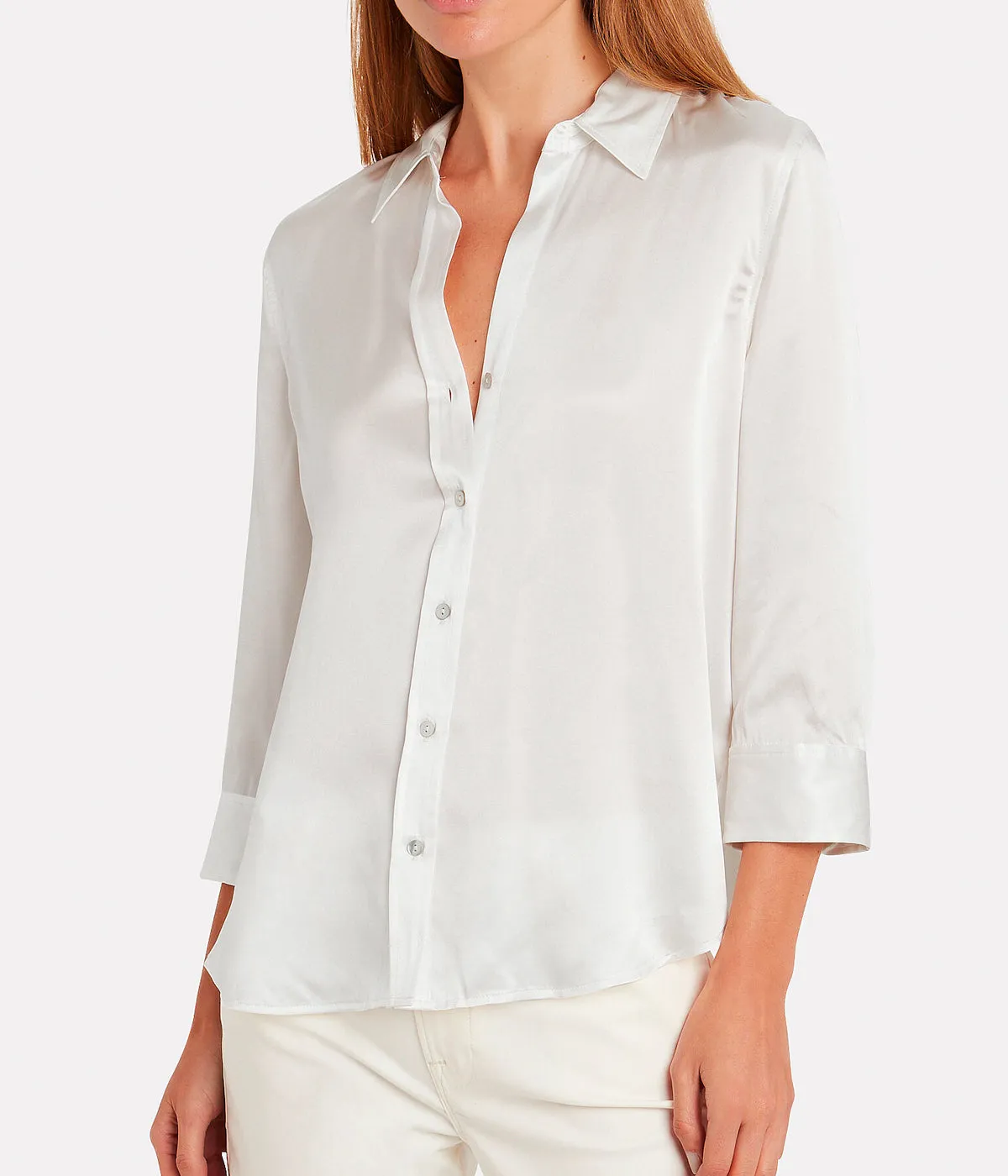 Dani 3/4 Sleeve Shirt in Ivory