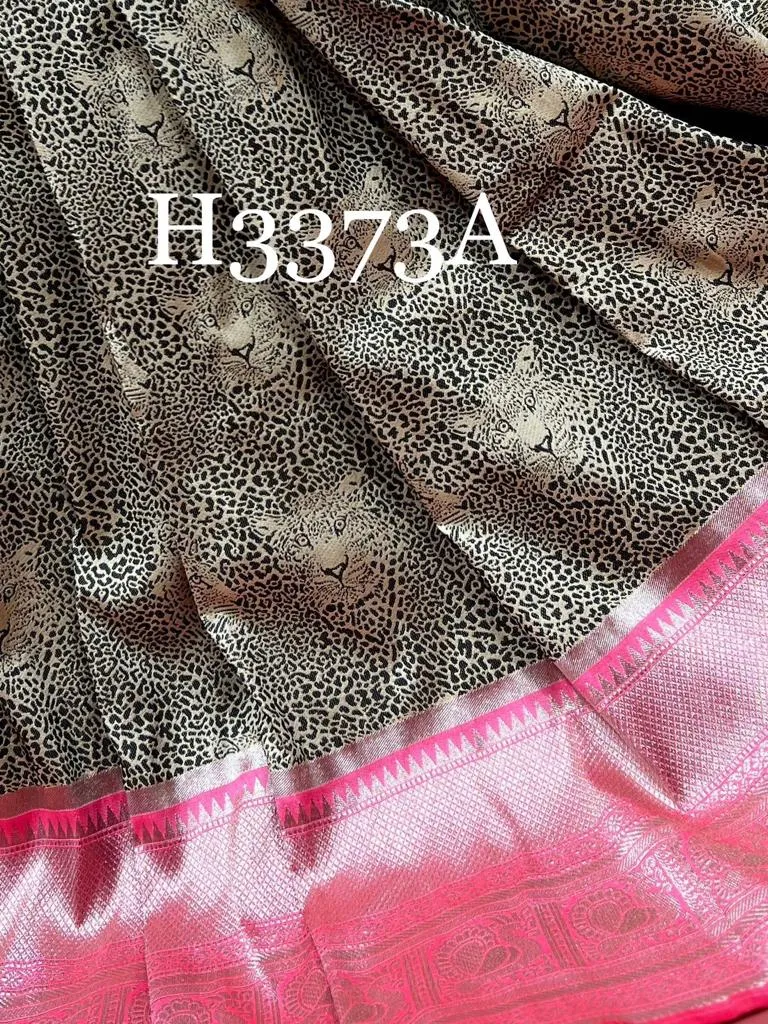 Designer Banarasi Tiger Design Saree for Women-RG001BTS