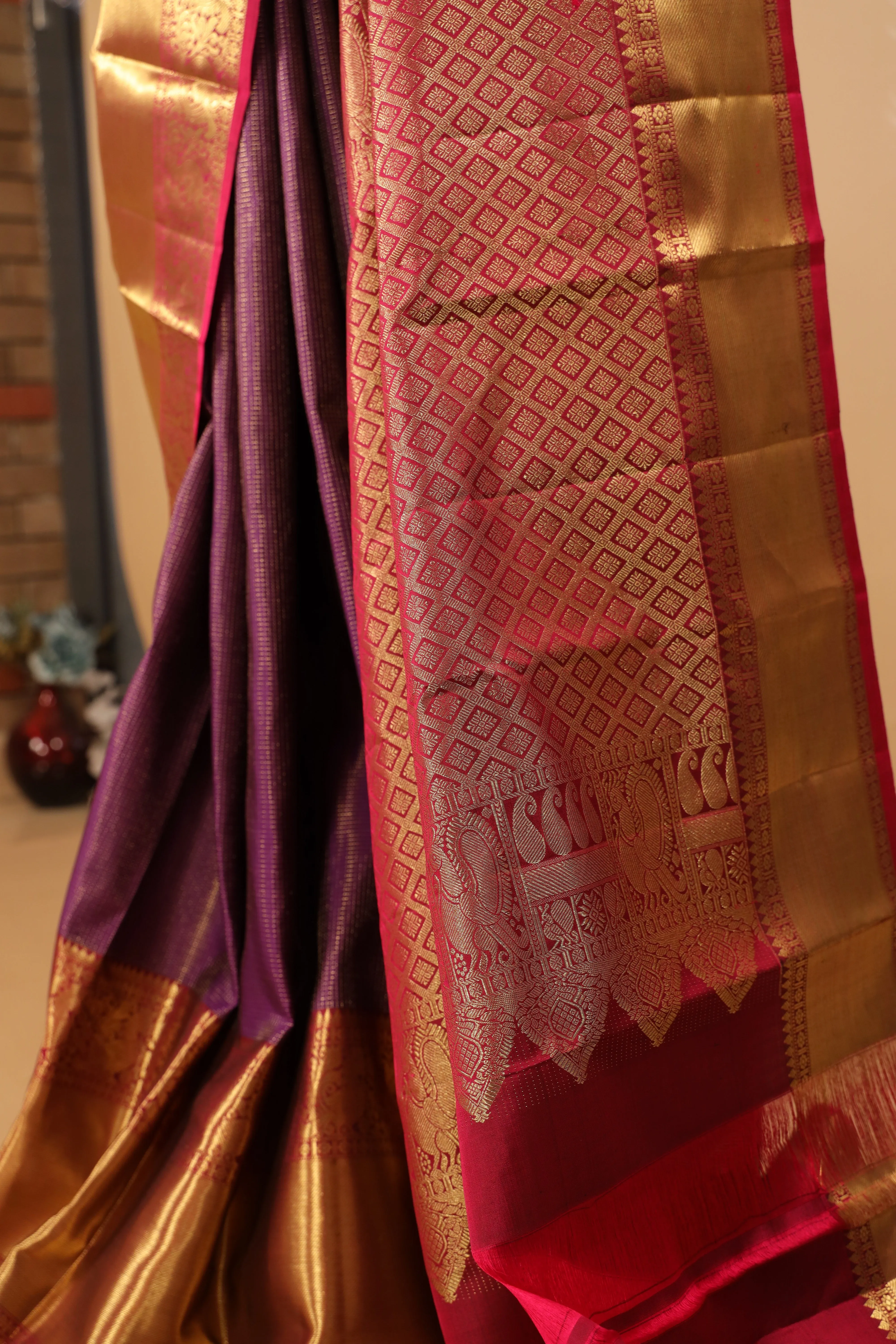 Designer Kanjivaram Pure Silk Handwoven Saree