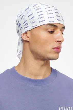 Doty Bandana White Purple