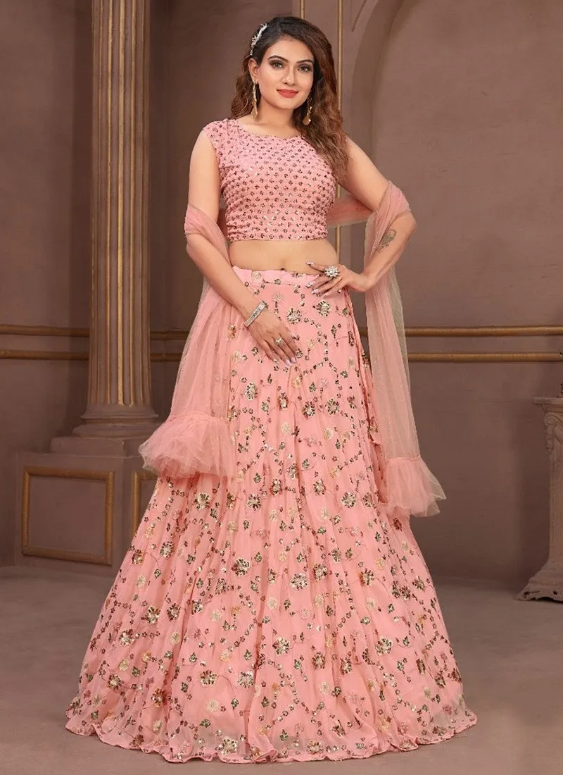 Embroidered Fancy Partwear Lehenga Choli