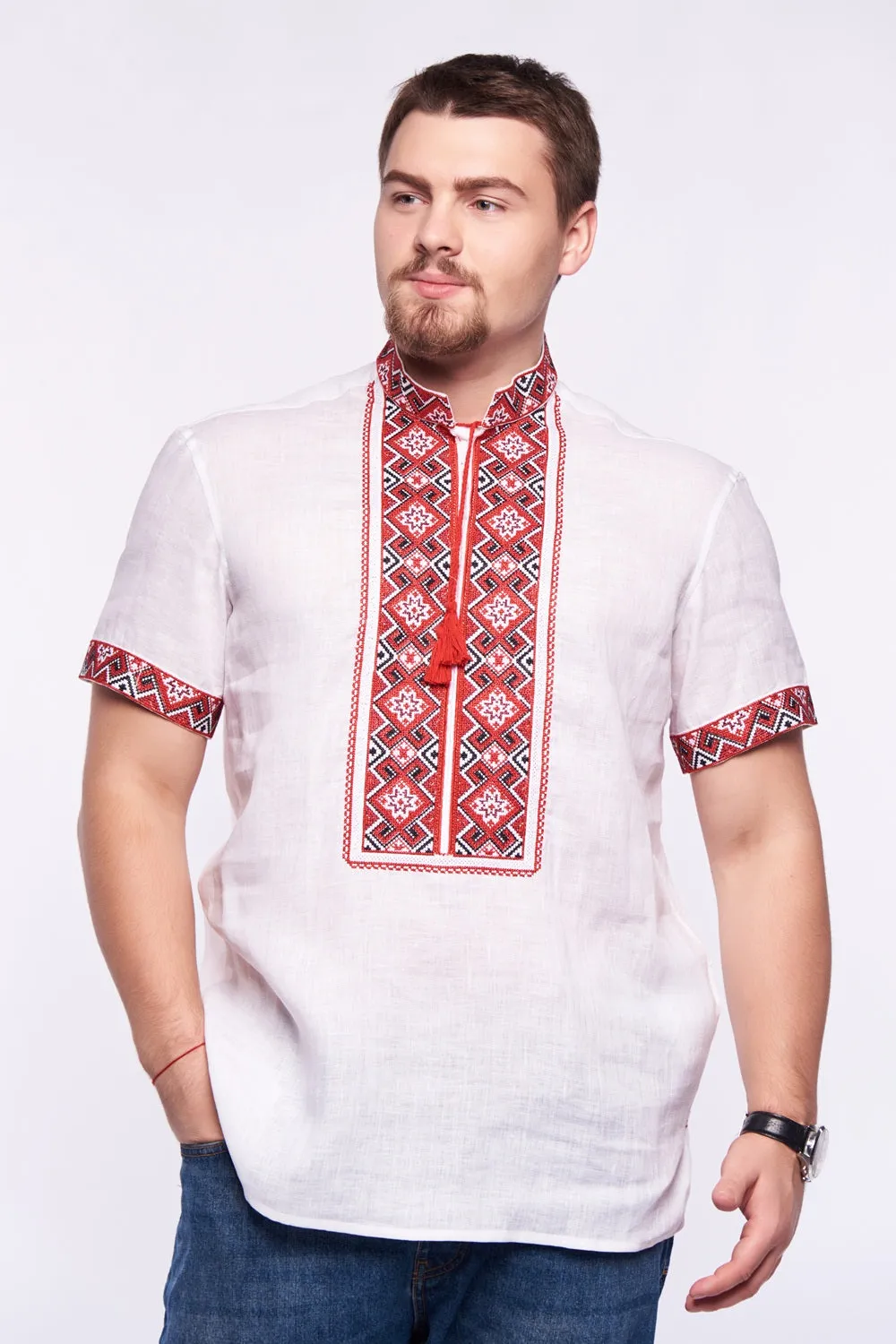 Embroidered Short Sleeve Shirt “Nazar”