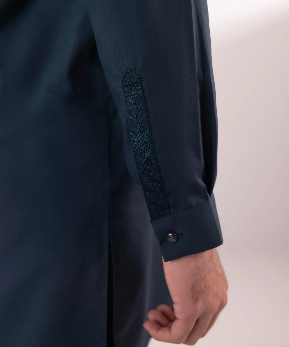 Embroidered Wash & Wear Suit