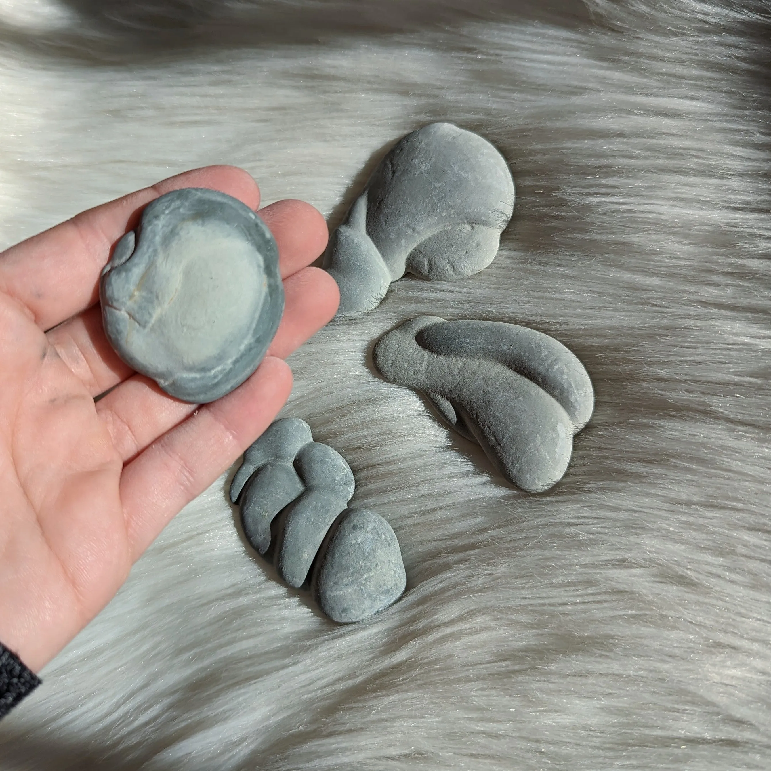 Fairy Stone Set of Four~ Unique Shapes from Quebec