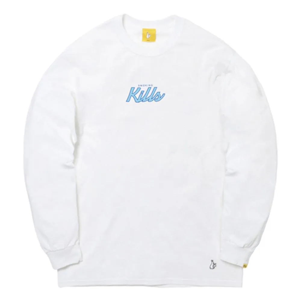 #FR2 SILHOUETTE MAN LONG SLEEVE T-SHIRT-WHITE