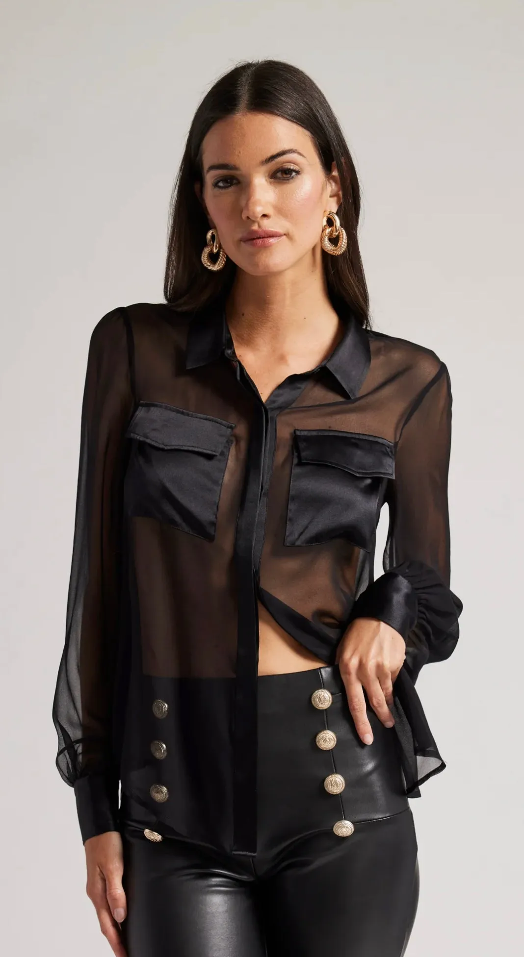 Generation Love - Oslo Button Down Blouse - Black