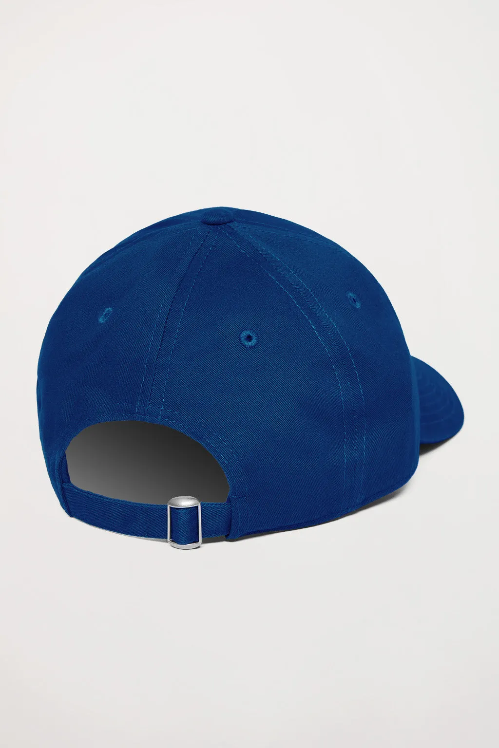 Gorra beisbolera azul royal con logo