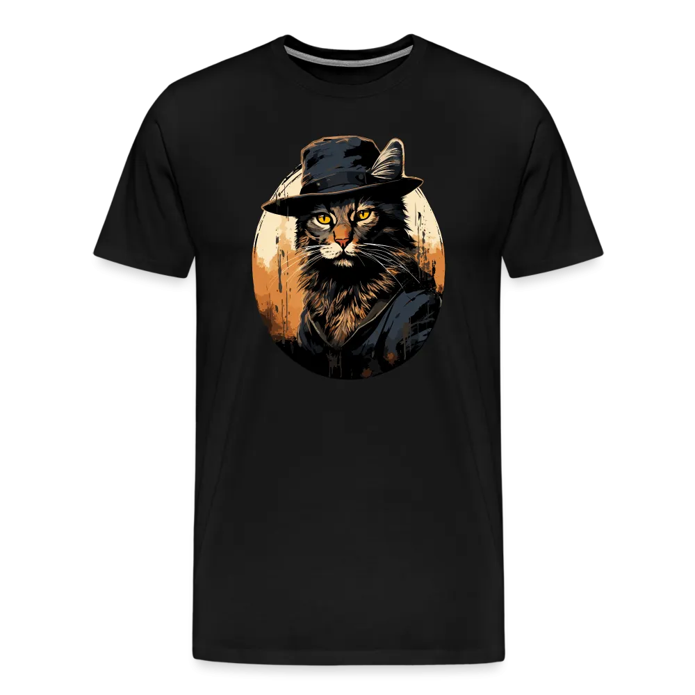 Herren T-Shirt mit Katzenmotiv "Bayou Cat 2"