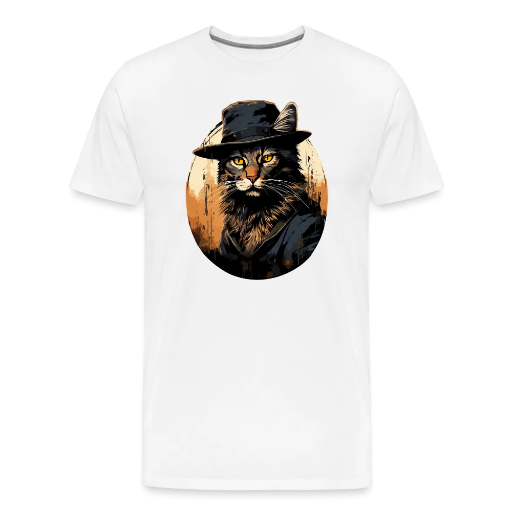 Herren T-Shirt mit Katzenmotiv "Bayou Cat 2"