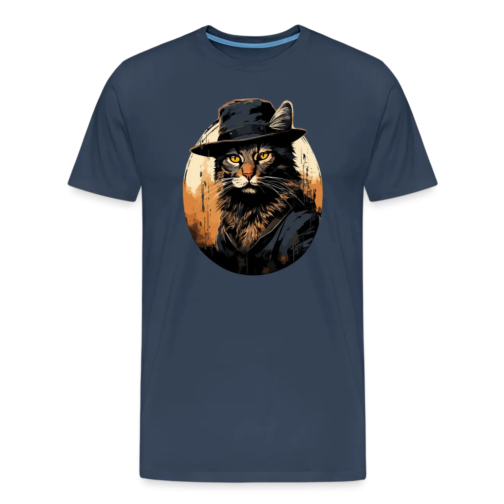 Herren T-Shirt mit Katzenmotiv "Bayou Cat 2"