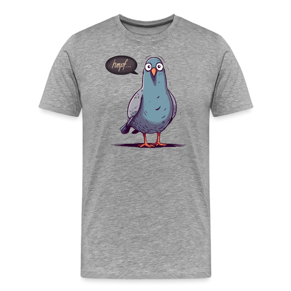 Herren T-Shirt mit Vogelmotiv "Hmpf-Taube"