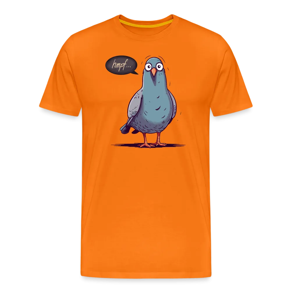 Herren T-Shirt mit Vogelmotiv "Hmpf-Taube"