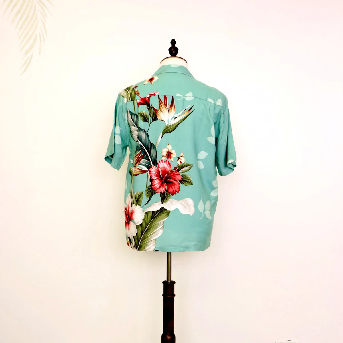 Hibiscus Light Blue Aloha Shirt