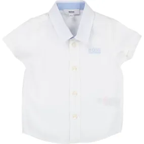 Hugo Boss Toddler Short Sleeve White Dress Shirt