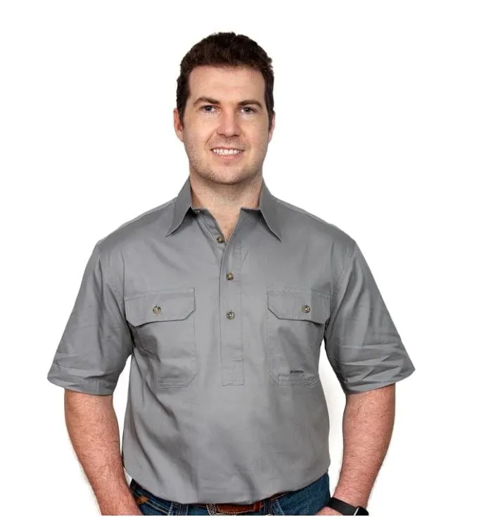 Just Country Workshirt Mens Adam Short Sleeve (10104)