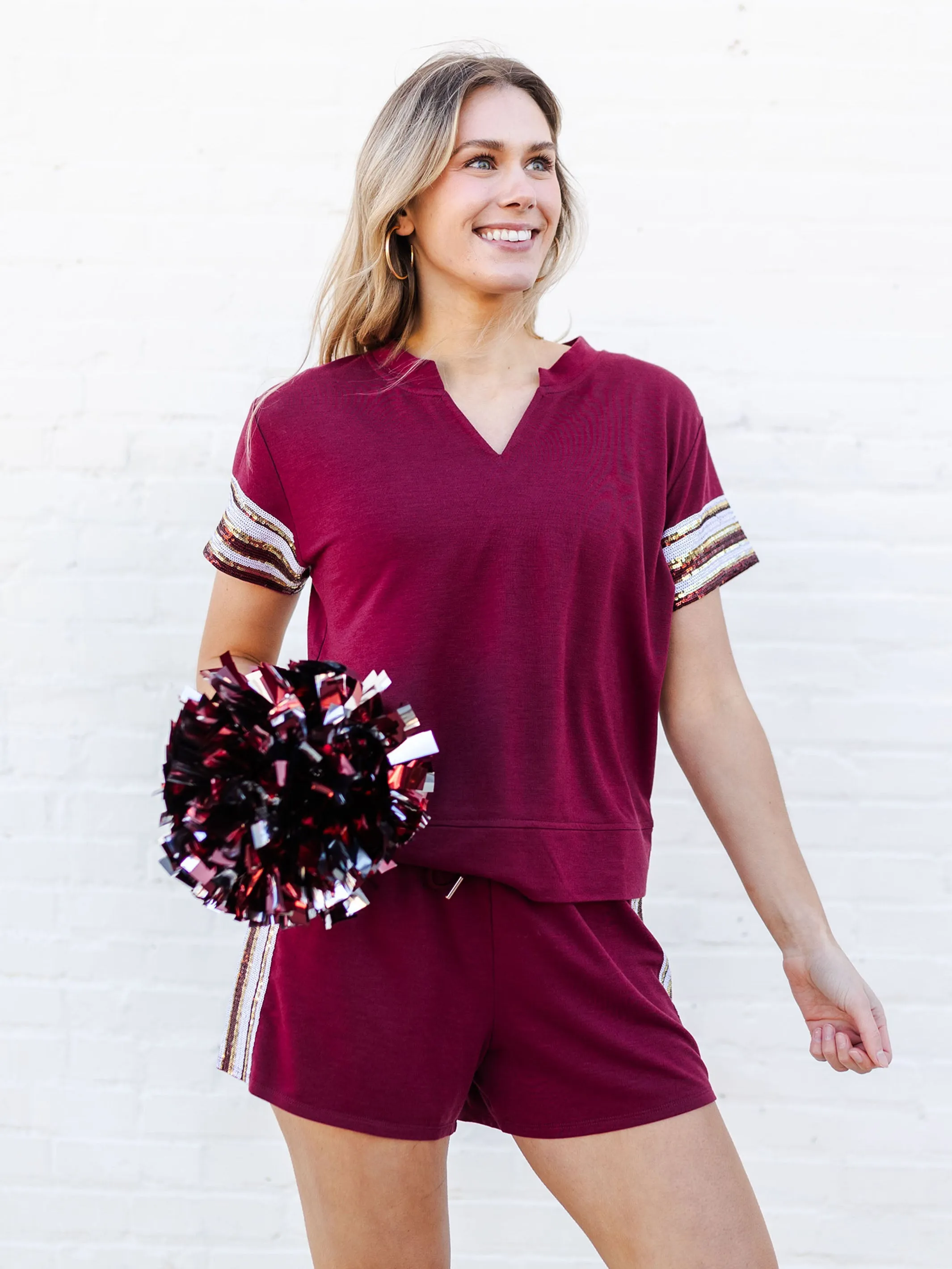 Lauren Top | Garnet   Gold