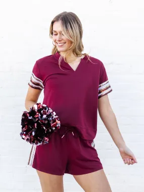 Lauren Top | Garnet   Gold