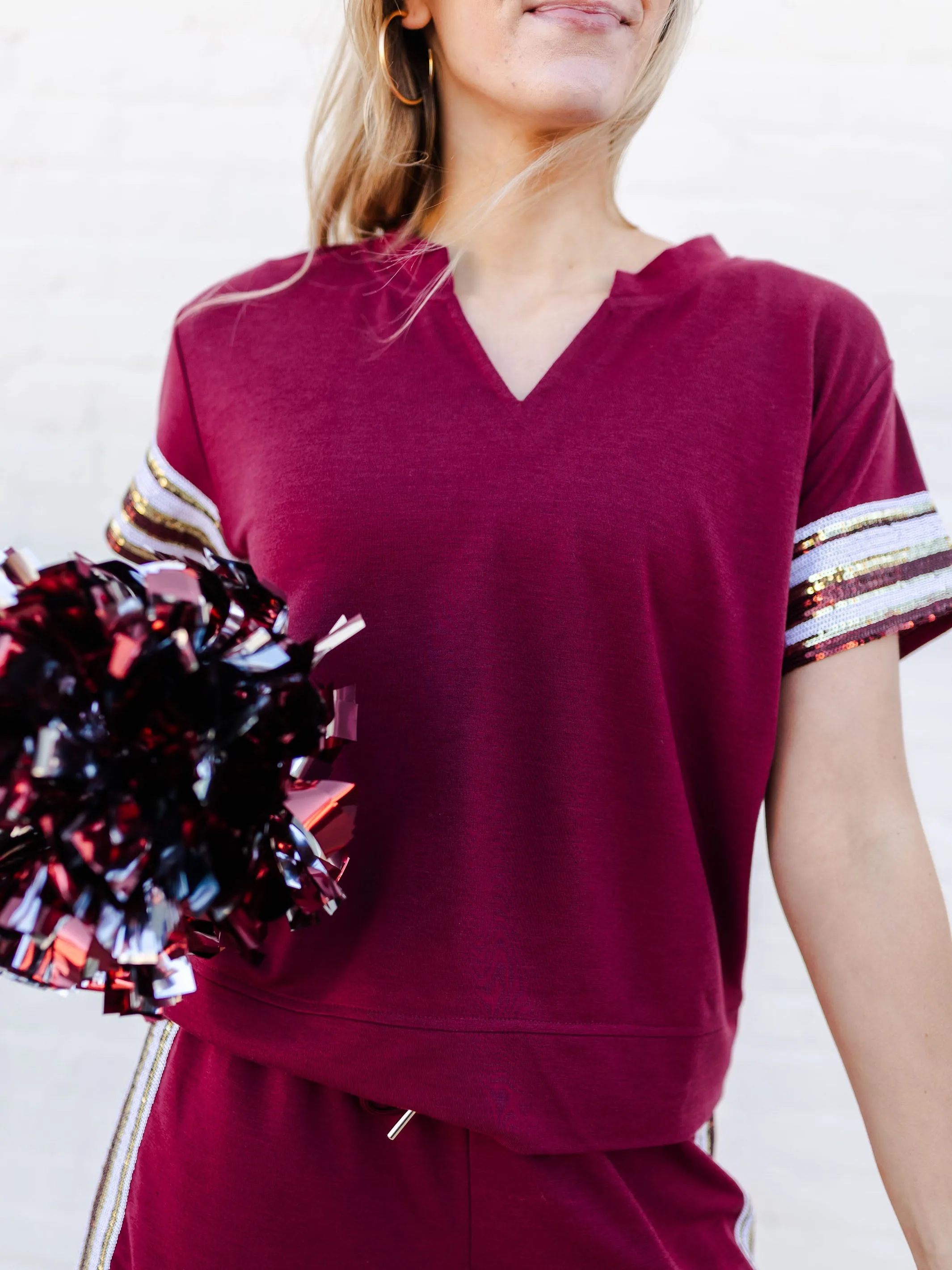 Lauren Top | Garnet   Gold