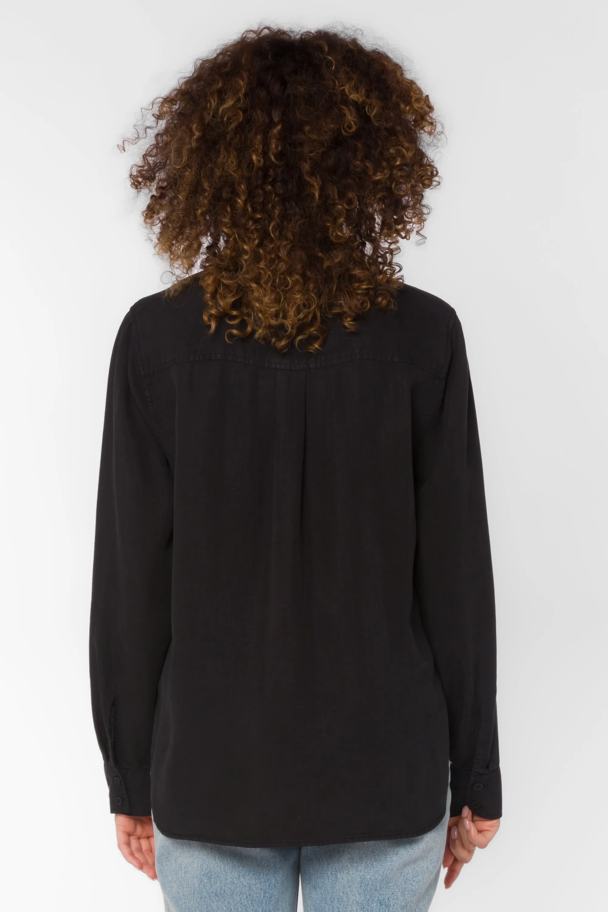 Leah Black Blouse