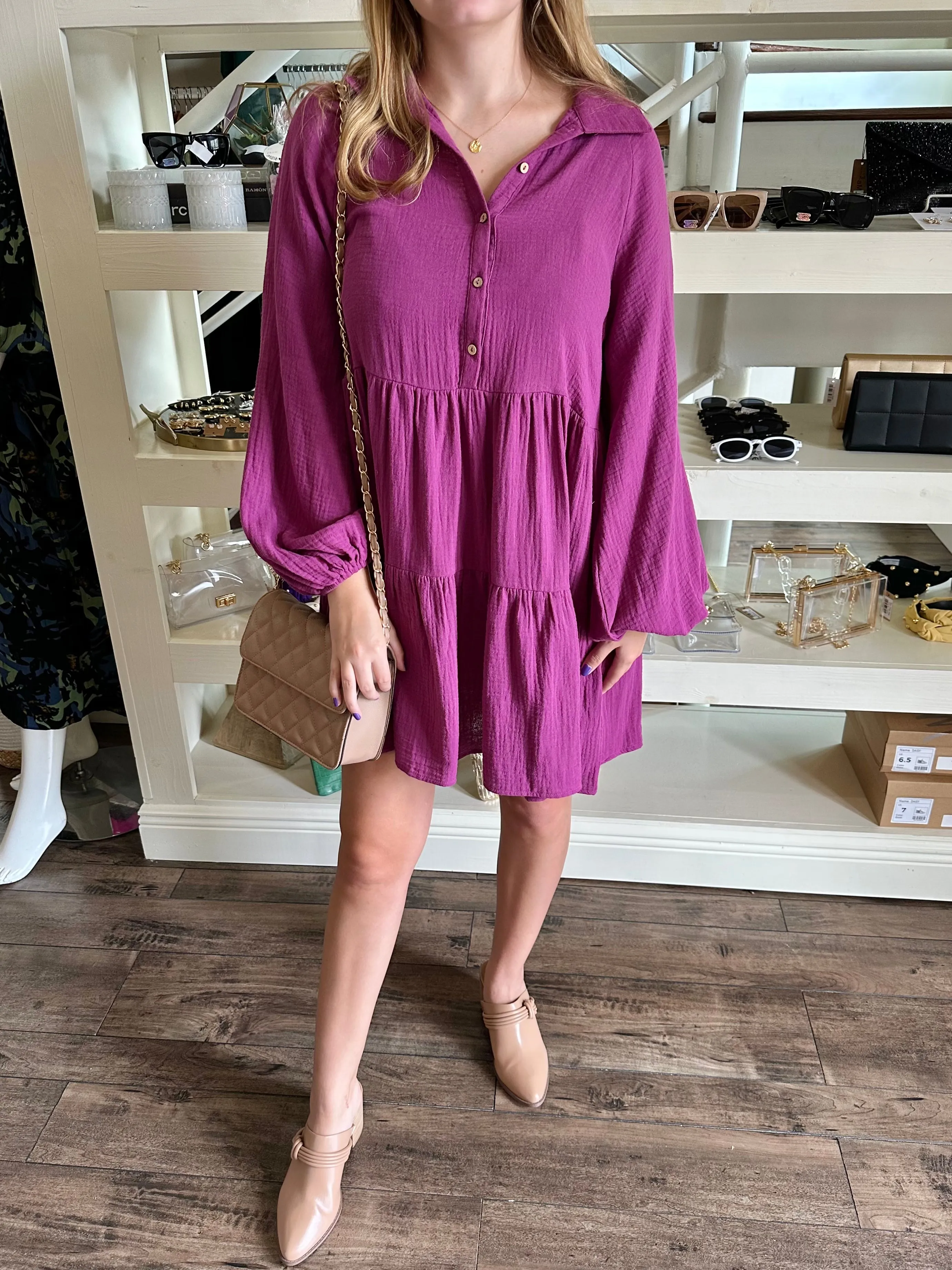 Long Sleeve Shirt Dress